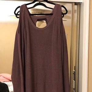 Oversized Mauve Sweater